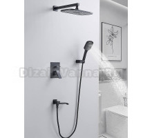 Душевая система встраиваемая Shevanik S4035H, черный