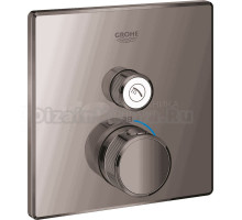 Термостатический смеситель встраиваемый Grohe Grohtherm SmartControl 29123A00 С ВНУТРЕННЕЙ ЧАСТЬЮ, темный графит глянец