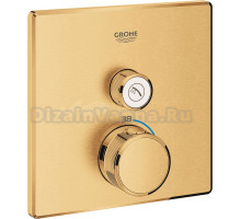 Термостатический смеситель встраиваемый Grohe Grohtherm SmartControl 29123GN0 С ВНУТРЕННЕЙ ЧАСТЬЮ, матовый холодный рассвет