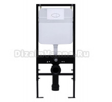 Инсталляция с кнопкой Logan Oval 00299422 цвет черный, крепление к полу и стене