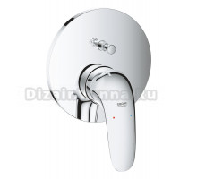Встраиваемый смеситель для душа и ванны Grohe Eurostyle Solid 24047003 С ВНУТРЕННЕЙ ЧАСТЬЮ, хром