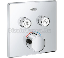 Встраиваемый смеситель для душа и ванны Grohe Grohtherm SmartControl 29148000 С ВНУТРЕННЕЙ ЧАСТЬЮ, хром