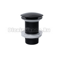 Донный клапан для раковины GID Minucia G-55BM без перелива, матовый черный