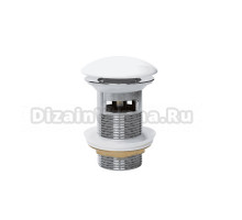 Донный клапан для раковины GID Minucia Wh100-1 с переливом, белый