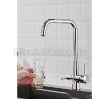 Смеситель для кухни с подключением фильтра Shevanik S528, хром