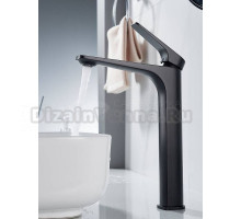 Смеситель для раковины высокий Shevanik S4211H, черный