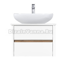 Тумба под раковину со столешницей 1MarKa Monro 60П матовая белая