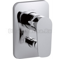 Встраиваемый смеситель для душа и ванны Jacob Delafon Aleo E98717-CP С ВНУТРЕННЕЙ ЧАСТЬЮ, хром