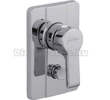 Встраиваемый смеситель для душа и ванны Jacob Delafon Singulier E98720-CP С ВНУТРЕННЕЙ ЧАСТЬЮ, хром