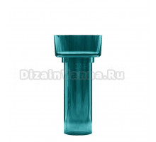 Раковина напольная Abber Kristall AT2702Aquamarin 45 глянцевая бирюзовая, круглая, моноблок