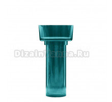 Раковина напольная Abber Kristall AT2702Aquamarin-H 45 глянцевая бирюзовая, круглая, моноблок