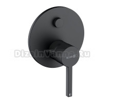 Встраиваемый смеситель для душа и ванны Kludi Nova Fonte 207593915 С ВНУТРЕННЕЙ ЧАСТЬЮ, черный матовый