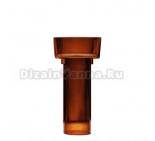 Раковина напольная Abber Kristall AT2702Opal 45 глянцевая коричневая, круглая, моноблок