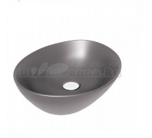 Накладная раковина Maretti Eleganza EN13NS87-985 матовая серая, овальная