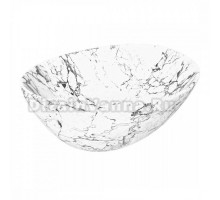 Накладная раковина Maretti Eleganza EN13NS87-740MR белый мрамор, овальная