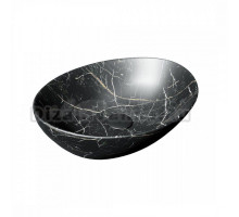 Накладная раковина Maretti Eleganza EN13NS87-560MR черный мрамор, овальная