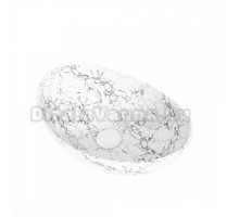 Накладная раковина Maretti Eleganza EN13NS48-740MR 59 белый мрамор, овальная