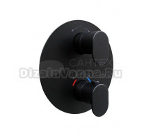 Термостатический смеситель встраиваемый KERAMA MARAZZI Ole 67638EKM.01.093 С ВНУТРЕННЕЙ ЧАСТЬЮ, матовый черный