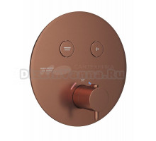 Термостатический смеситель встраиваемый KERAMA MARAZZI Eterna 70426EXKM.59.067 С ВНУТРЕННЕЙ ЧАСТЬЮ, брашированная медь