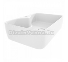 Накладная раковина Maretti Umbria UM13NS96-740 48 матовая белая, прямоугольная, с 1 отверстием под смеситель