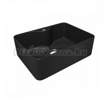Накладная раковина Maretti Umbria UM13NS41-560 матовая черная, прямоугольная, с 1 отверстием под смеситель