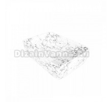 Накладная раковина Maretti Umbria UM13NS03-740MR 48 белый мрамор, прямоугольная