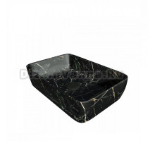Накладная раковина Maretti Umbria UM13NS03-560MR 48 черный мрамор, прямоугольная