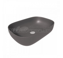 Накладная раковина Maretti Florenza FL13NS66-985 61 матовая серая, прямоугольная