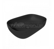 Накладная раковина Maretti Florenza FL13NS66-560 61 матовая черная, прямоугольная