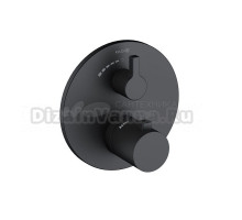 Термостатический смеситель встраиваемый Kludi Nova Fonte 208853915 С ВНУТРЕННЕЙ ЧАСТЬЮ, черный матовый