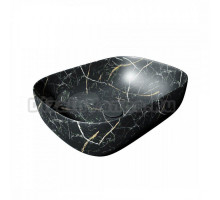Накладная раковина Maretti Florenza FL13NS25-560MR 49 черный мрамор, прямоугольная