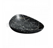 Накладная раковина Maretti Elio EL13NS56-560MR 59 черный мрамор, овальная
