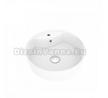 Накладная раковина Maretti Elena EA13NS44-740 матовая белая, круглая, с 1 отверстием под смеситель