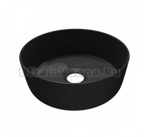 Раковина маленькая в туалет Maretti Elena EA13NS31-560 матовая черная, круглая