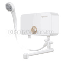 Проточный водонагреватель Thermex Oscar 3500 электрический, настенный, горизонтальный, белый