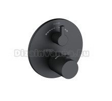 Термостатический смеситель встраиваемый Kludi Nova Fonte 208103915 С ВНУТРЕННЕЙ ЧАСТЬЮ, черный матовый