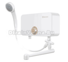 Проточный водонагреватель Thermex Oscar 6500 электрический, настенный, горизонтальный, белый