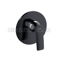 Встраиваемый смеситель для душа и ванны Kludi Balance 527558775 С ВНУТРЕННЕЙ ЧАСТЬЮ, черный матовый, хром