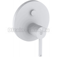 Встраиваемый смеситель для душа и ванны Kludi Nova Fonte Puristic 206595315 С ВНУТРЕННЕЙ ЧАСТЬЮ, матовый белый