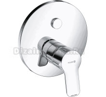 Встраиваемый смеситель для душа и ванны Kludi Pure&Easy 376590565 С ВНУТРЕННЕЙ ЧАСТЬЮ