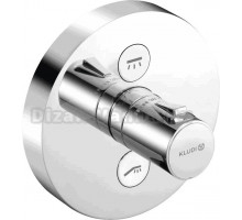 Термостатический смеситель встраиваемый Kludi Push 389120538 С ВНУТРЕННЕЙ ЧАСТЬЮ
