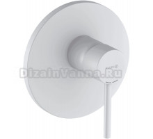 Встраиваемый смеситель для душа и ванны Kludi Bozz 386555376 С ВНУТРЕННЕЙ ЧАСТЬЮ, матовый белый