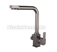 Смеситель для кухни Melodia della vita Perfetto MDV30201gn оружейная сталь