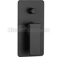 Встраиваемый смеситель для душа и ванны Remer Absolute AU09KBNO С ВНУТРЕННЕЙ ЧАСТЬЮ, черный матовый