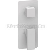 Встраиваемый смеситель для душа и ванны Remer Absolute AU92KBBO С ВНУТРЕННЕЙ ЧАСТЬЮ, белый матовый