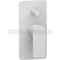 Встраиваемый смеситель для душа и ванны Remer Infinity I09KBBO С ВНУТРЕННЕЙ ЧАСТЬЮ, белый матовый