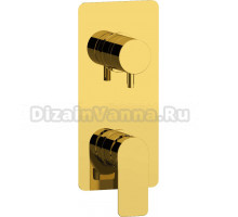 Встраиваемый смеситель для душа и ванны Remer Infinity I92KBDO С ВНУТРЕННЕЙ ЧАСТЬЮ, золото