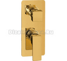 Встраиваемый смеситель для душа и ванны Remer Absolute AU93KBDO С ВНУТРЕННЕЙ ЧАСТЬЮ, золото