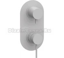 Встраиваемый смеситель для душа и ванны Remer X Style X93KBBO С ВНУТРЕННЕЙ ЧАСТЬЮ, белый матовый