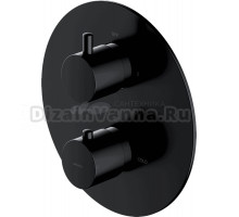 Термостатический смеситель встраиваемый Omnires Y Y1236ROBL С ВНУТРЕННЕЙ ЧАСТЬЮ, черный